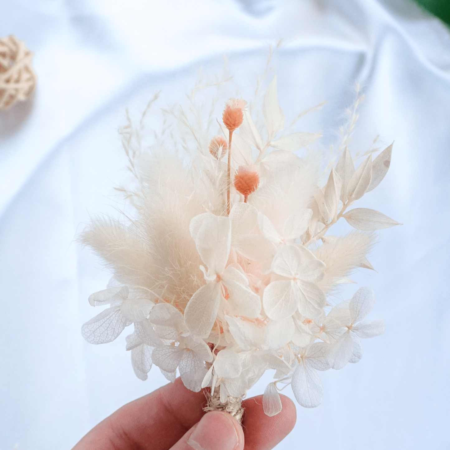 Elegant Dried Flower Boutonniere