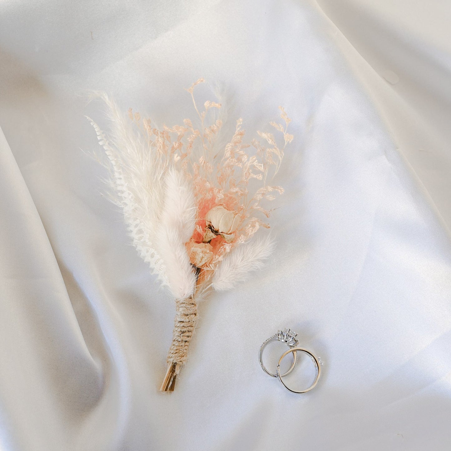 Elegant Dried Flower Boutonniere