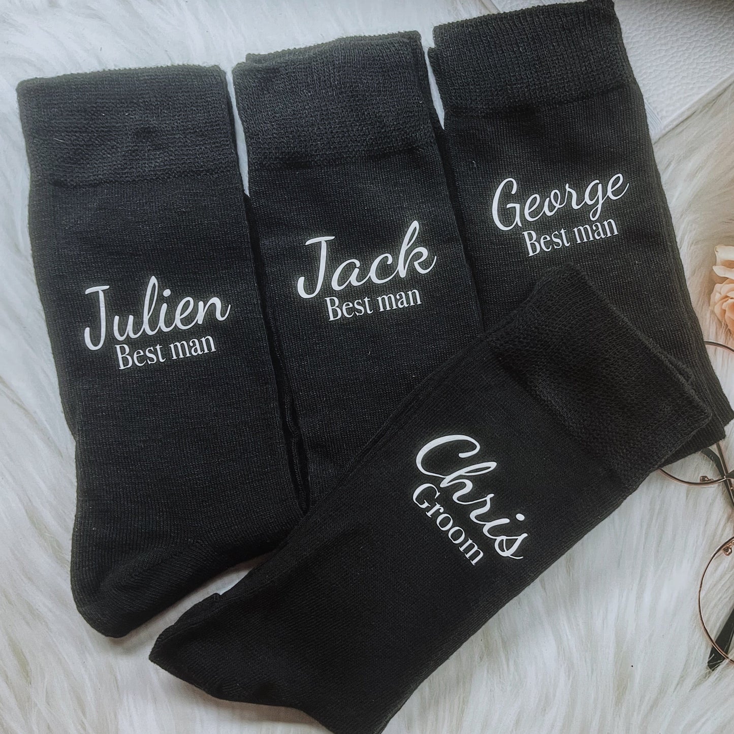 Wedding Socks for Wedding Crew