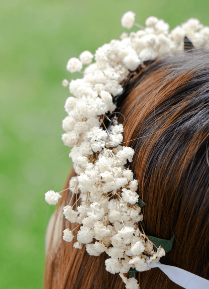 Eucalyptus & Baby’s Breath Dried Flower Crown