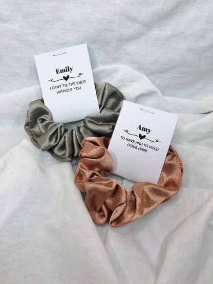 Scrunchies with Gift Tag