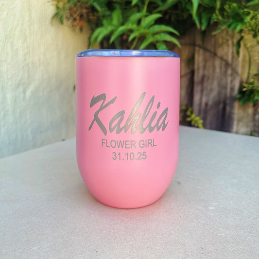Engraved Tumbler for Flower Girl/ Ring Bearer