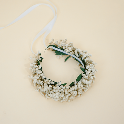 Eucalyptus & Baby’s Breath Dried Flower Crown