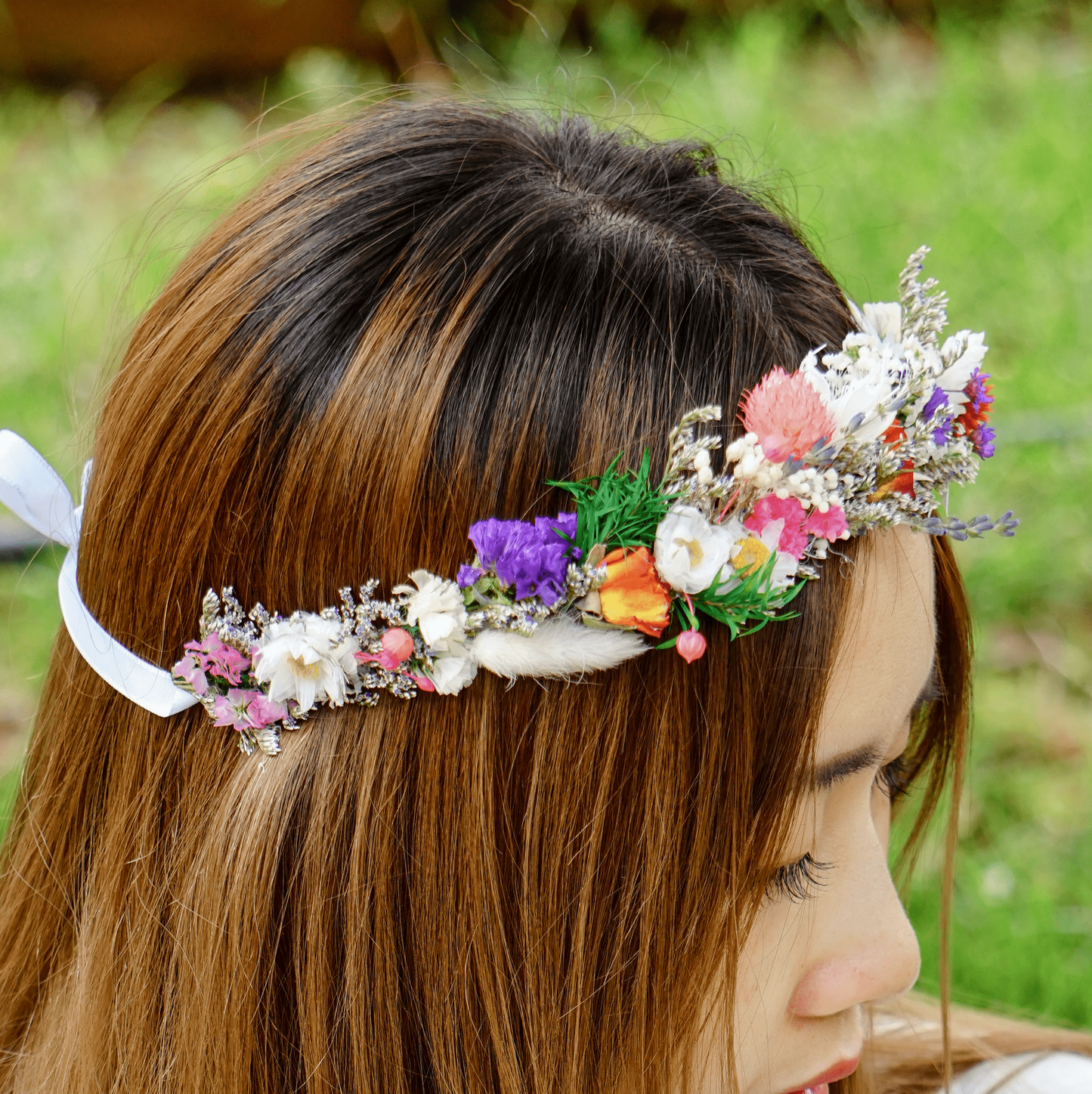 Forget-Me-Not & Baby’s Breath Dried Flower Crown