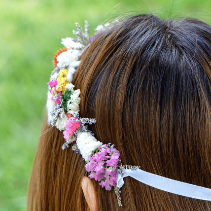 Forget-Me-Not & Baby’s Breath Dried Flower Crown
