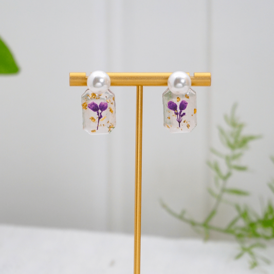 Baby's Breath Flower Earrings