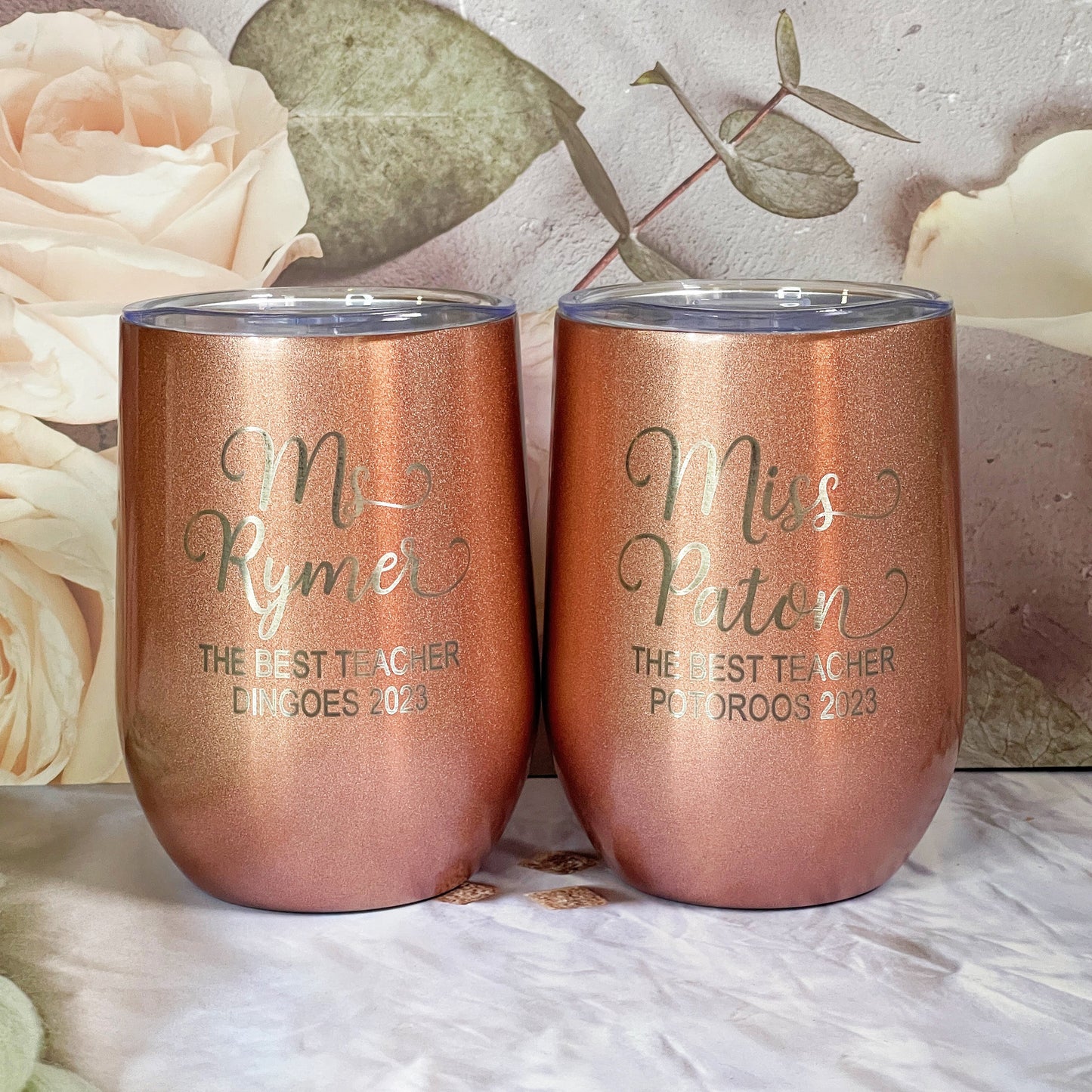 Engraved Reusable Travel wine Tumbler