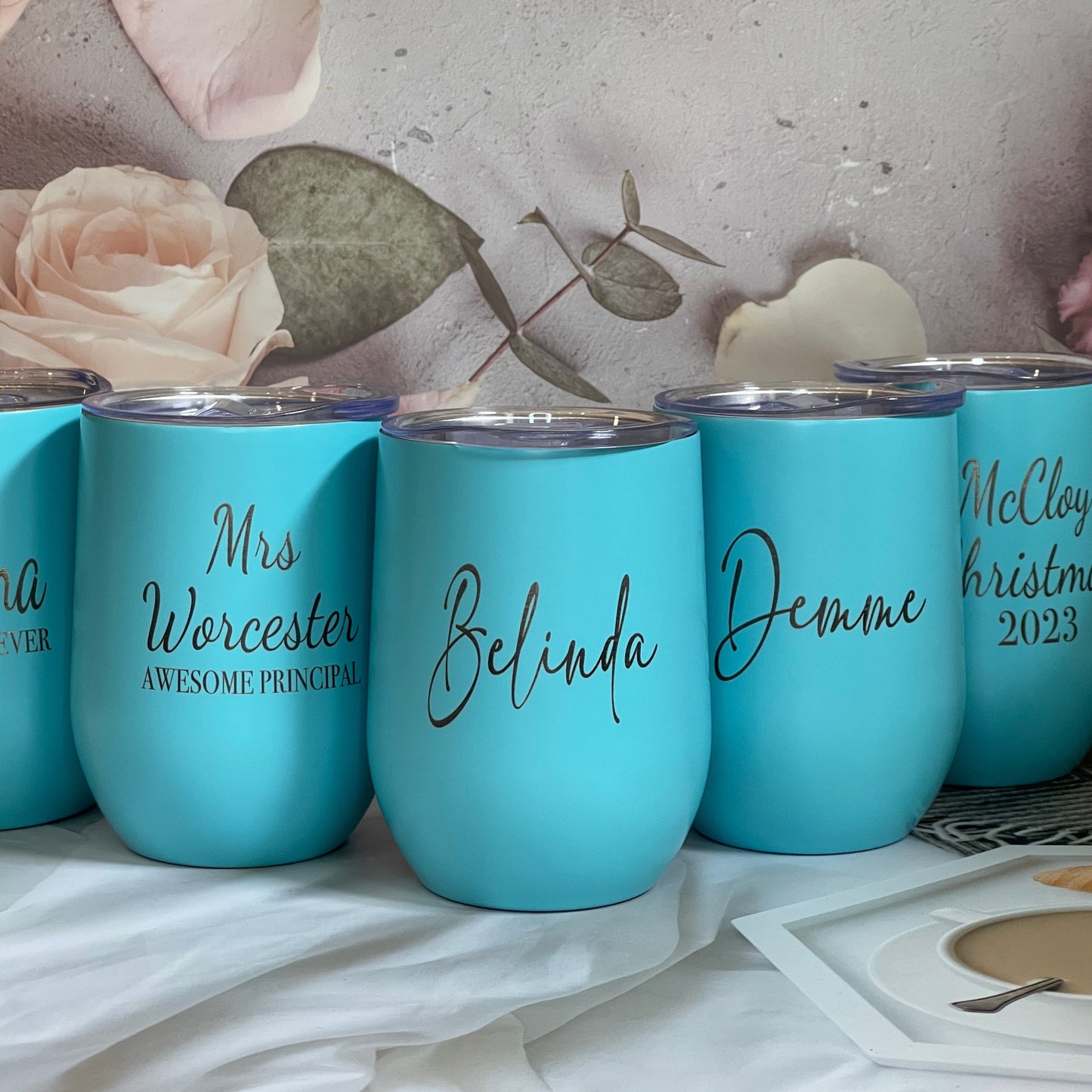 Engraved Reusable Travel wine Tumbler