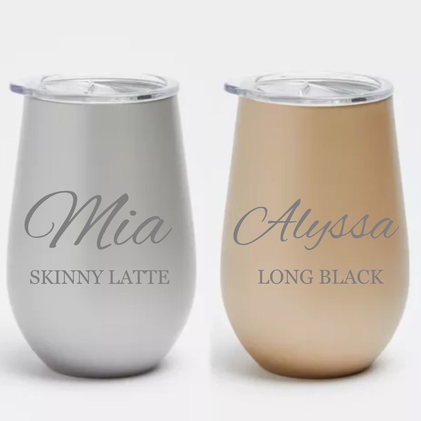 Engraved Reusable Travel Tumbler