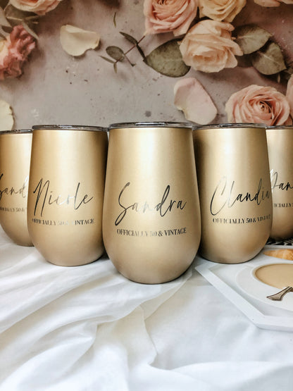 Engraved Reusable Travel Tumbler