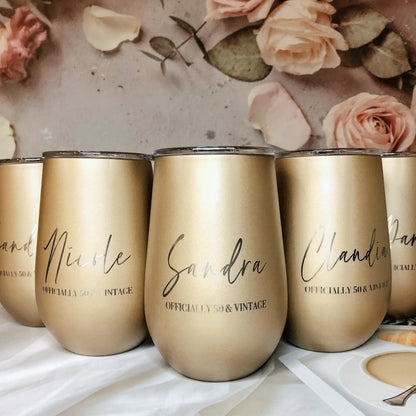 Engraved Reusable Travel Tumbler