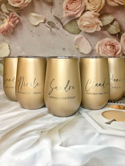 Engraved Reusable Travel Tumbler