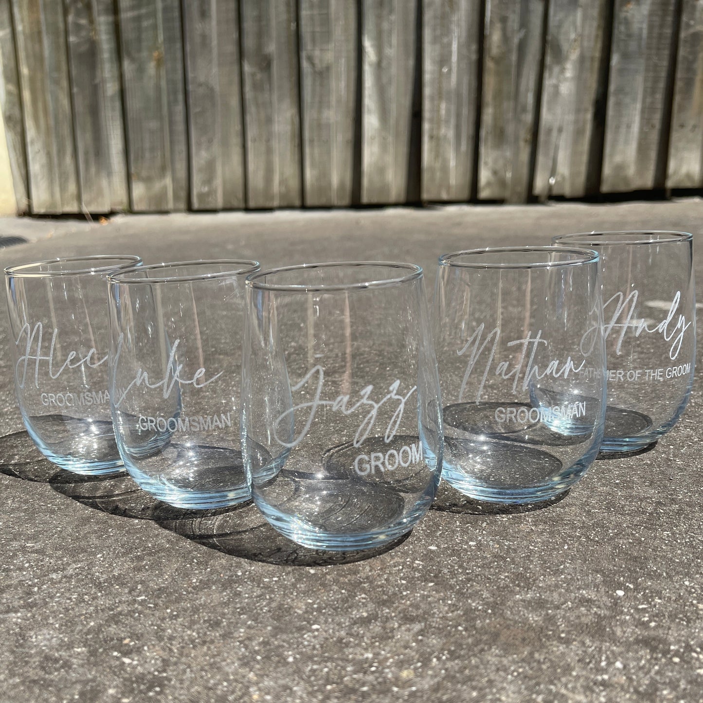 Engraved Stemless Wine Glass | 475 ML