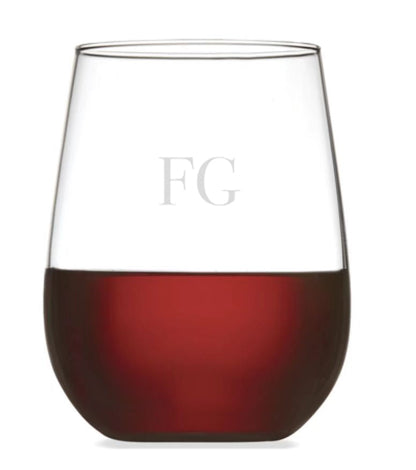 Engraved Stemless Wine Glass | 475 ML