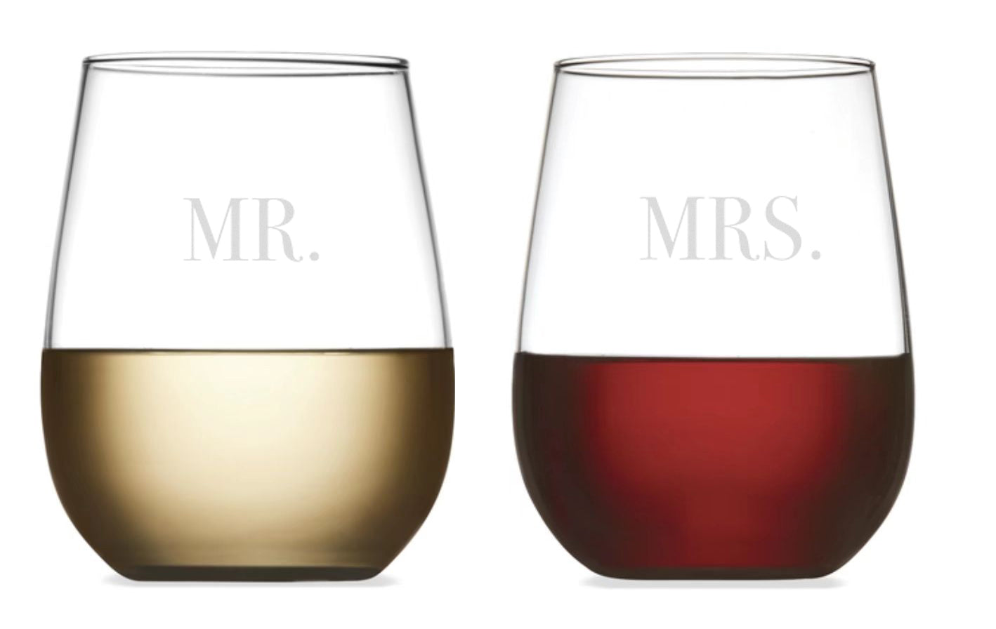 Engraved Stemless Wine Glass | 475 ML