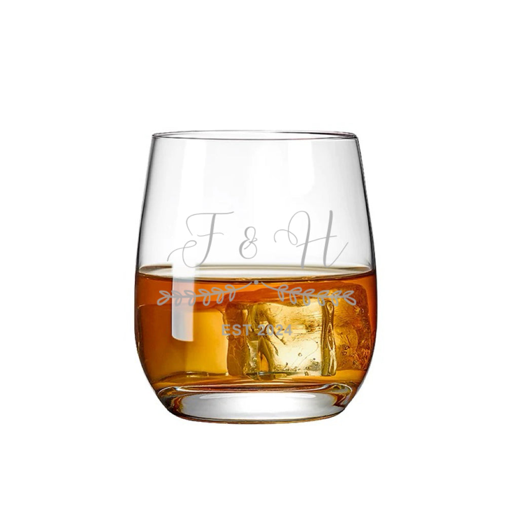 Valentines Engraved Stemless Wine Glass | 475 ML