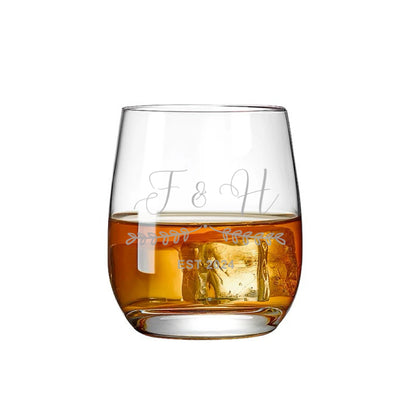 Valentines Engraved Stemless Wine Glass | 475 ML