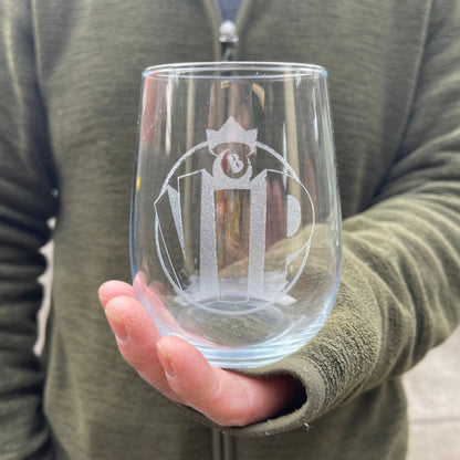 Engraved Stemless Wine Glass | 475 ML