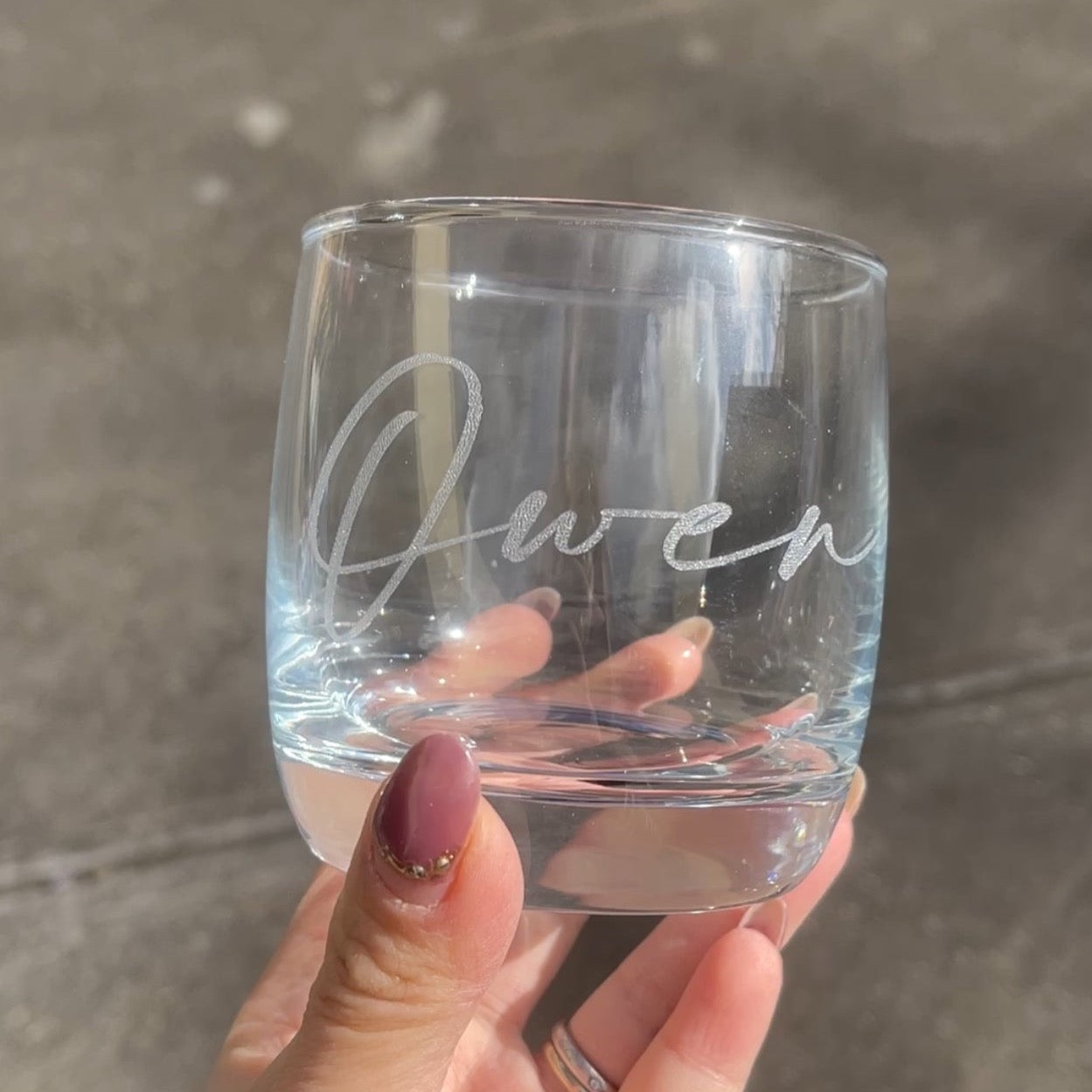 Engraved Tumbler Glass | 310ML