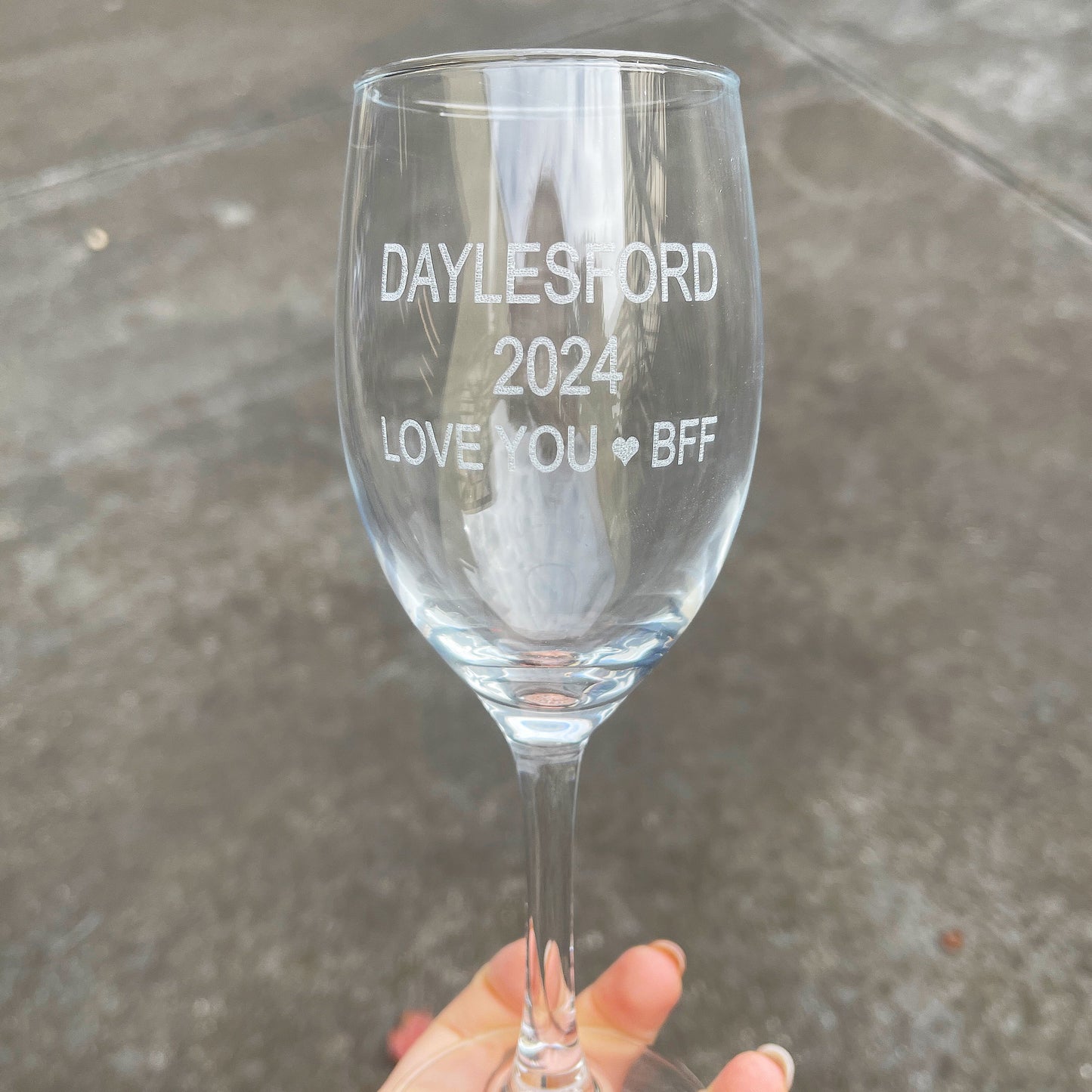 Engraved Wine Glasses