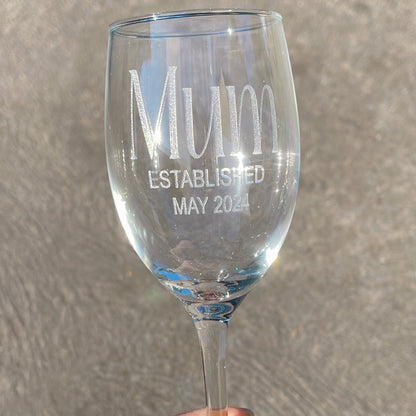 Engraved Wine Glasses