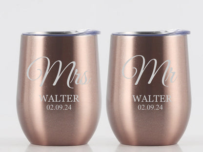 Engraved Reusable Travel wine Tumbler