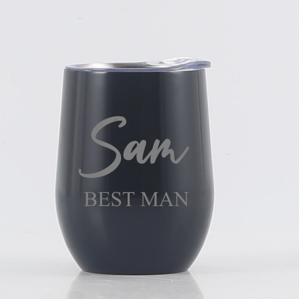 Engraved Reusable Travel wine Tumbler