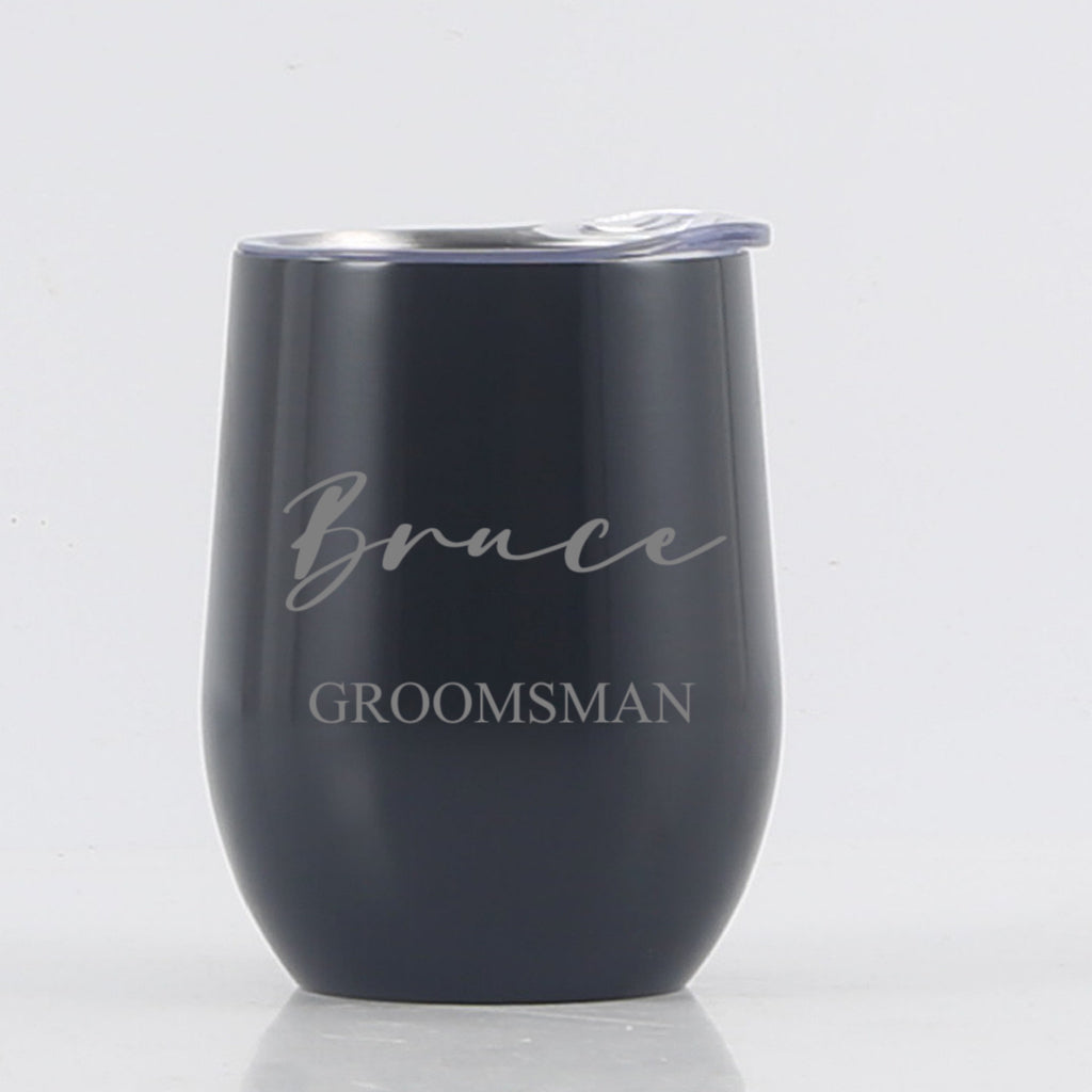 Engraved Reusable Travel wine Tumbler