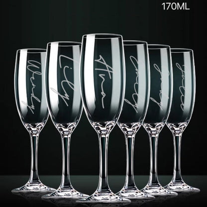 Engraved Champagne Flute
