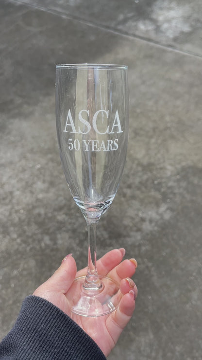 Engraved Champagne Flute For Corporate