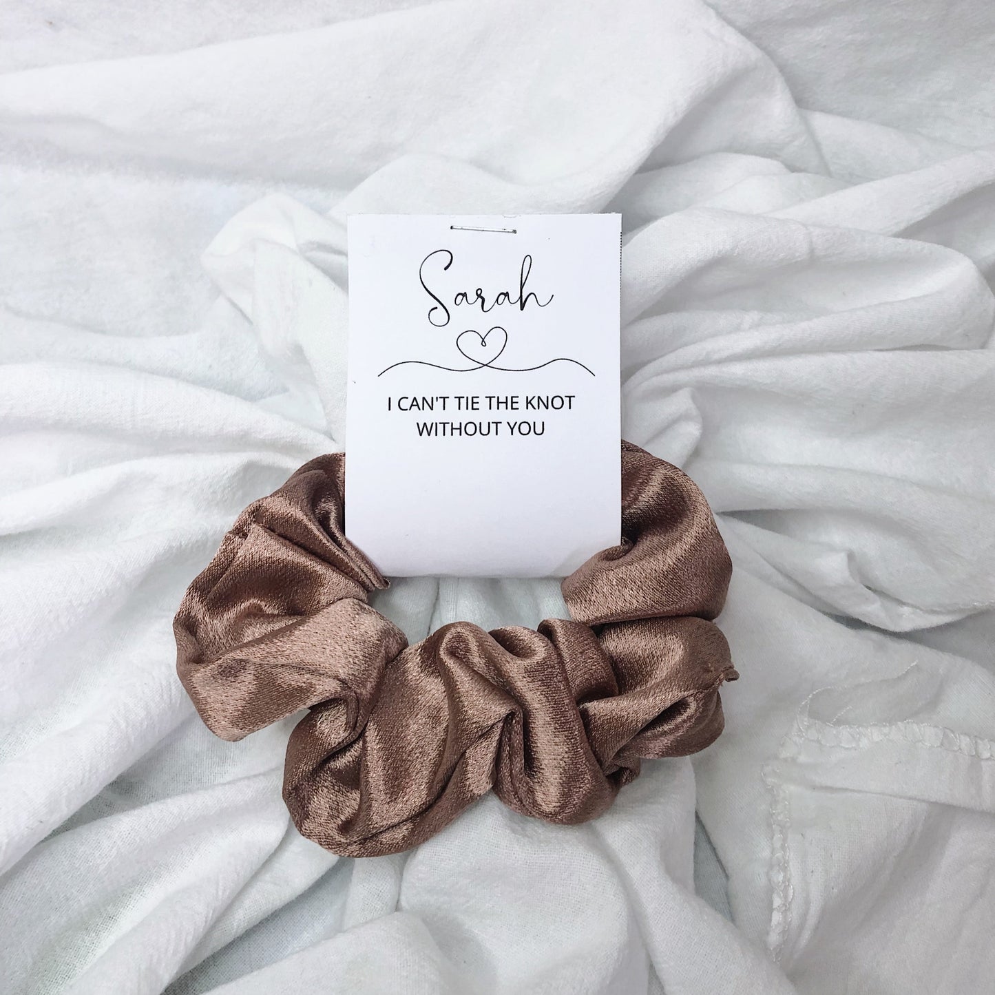 Scrunchies with Gift Tag