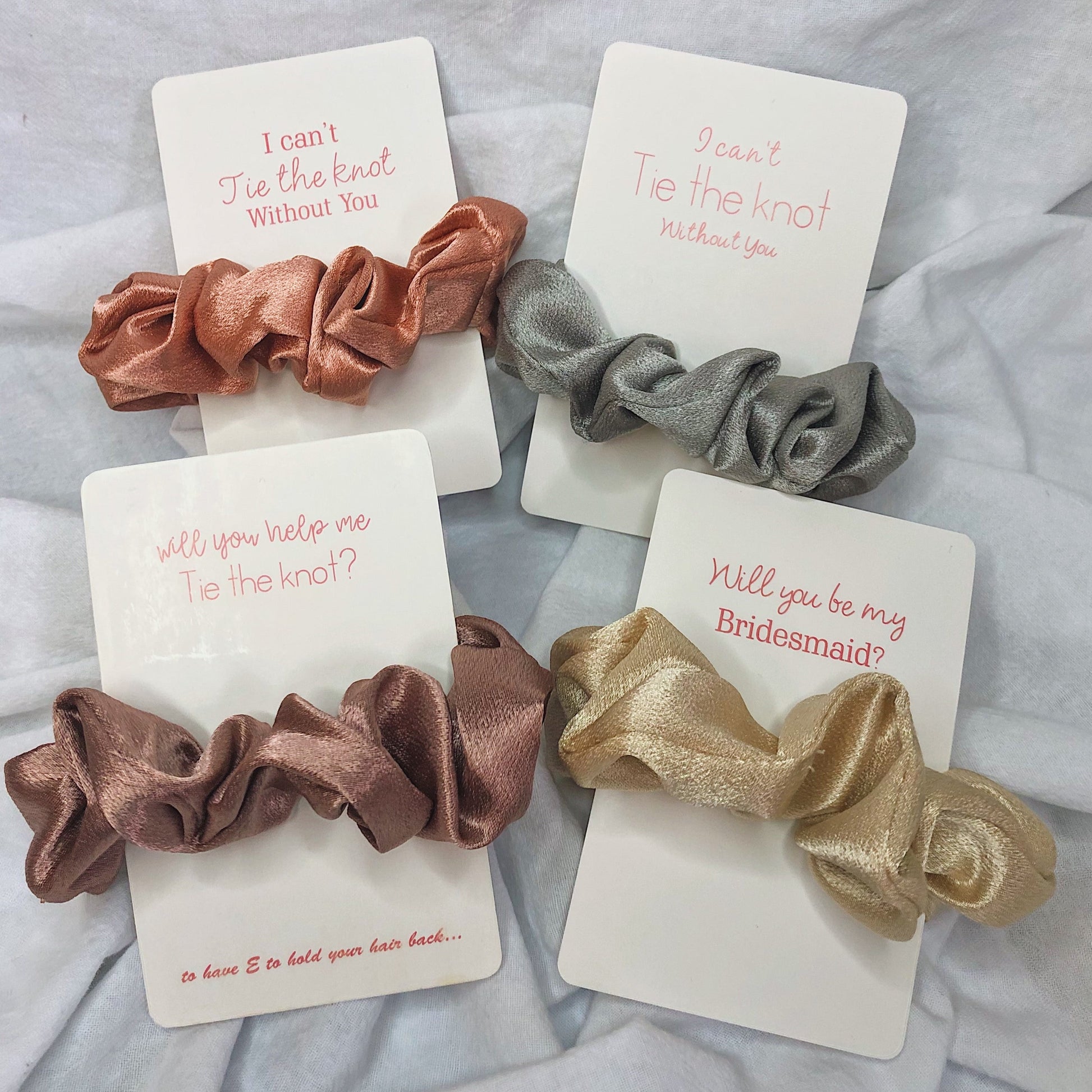 Personalized Message Scrunchies: Choose from 6 text styles and 4 scrunchie designs to create a set of personalized scrunchies, perfect for adding a pop of personality to your hairstyle.