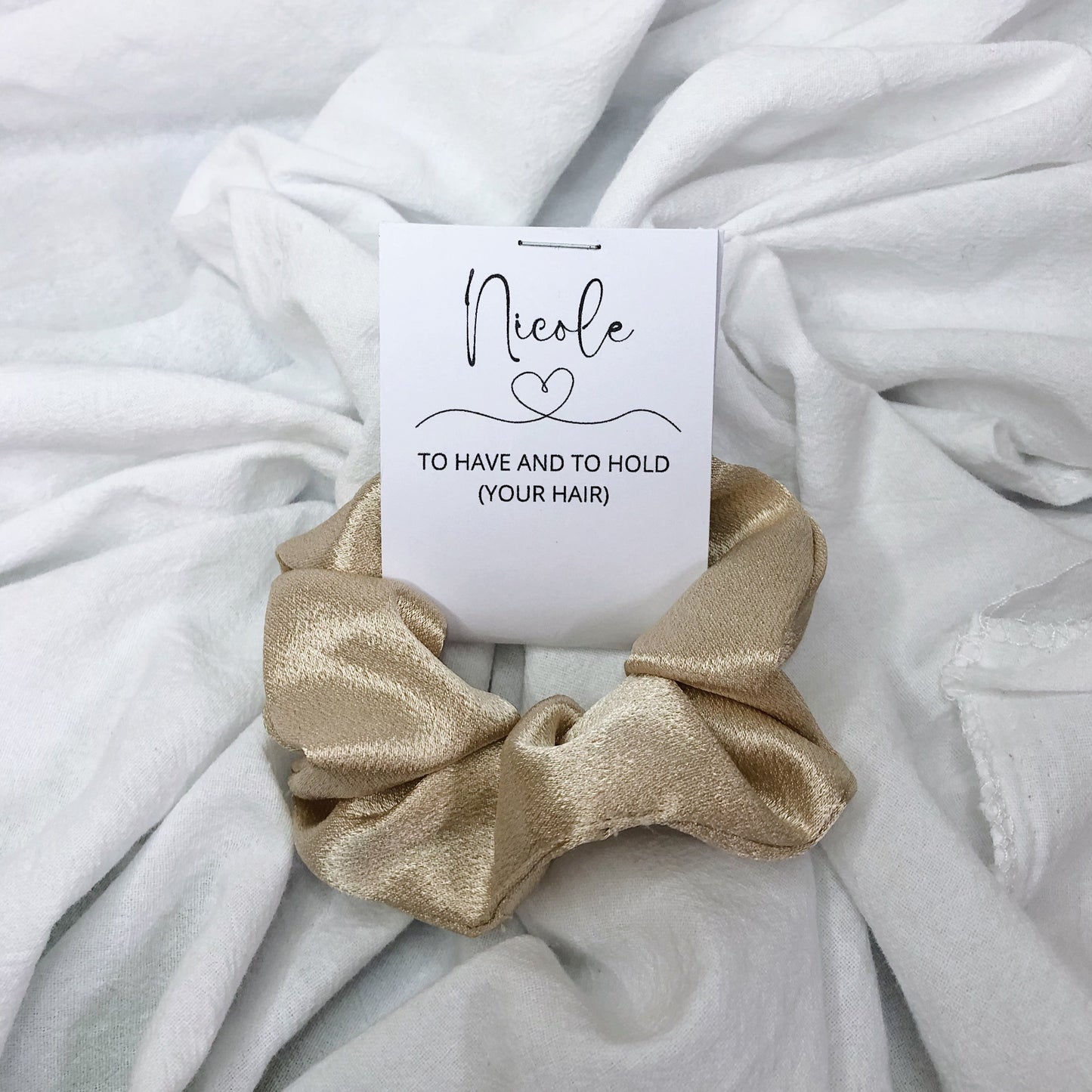 Scrunchies with Gift Tag