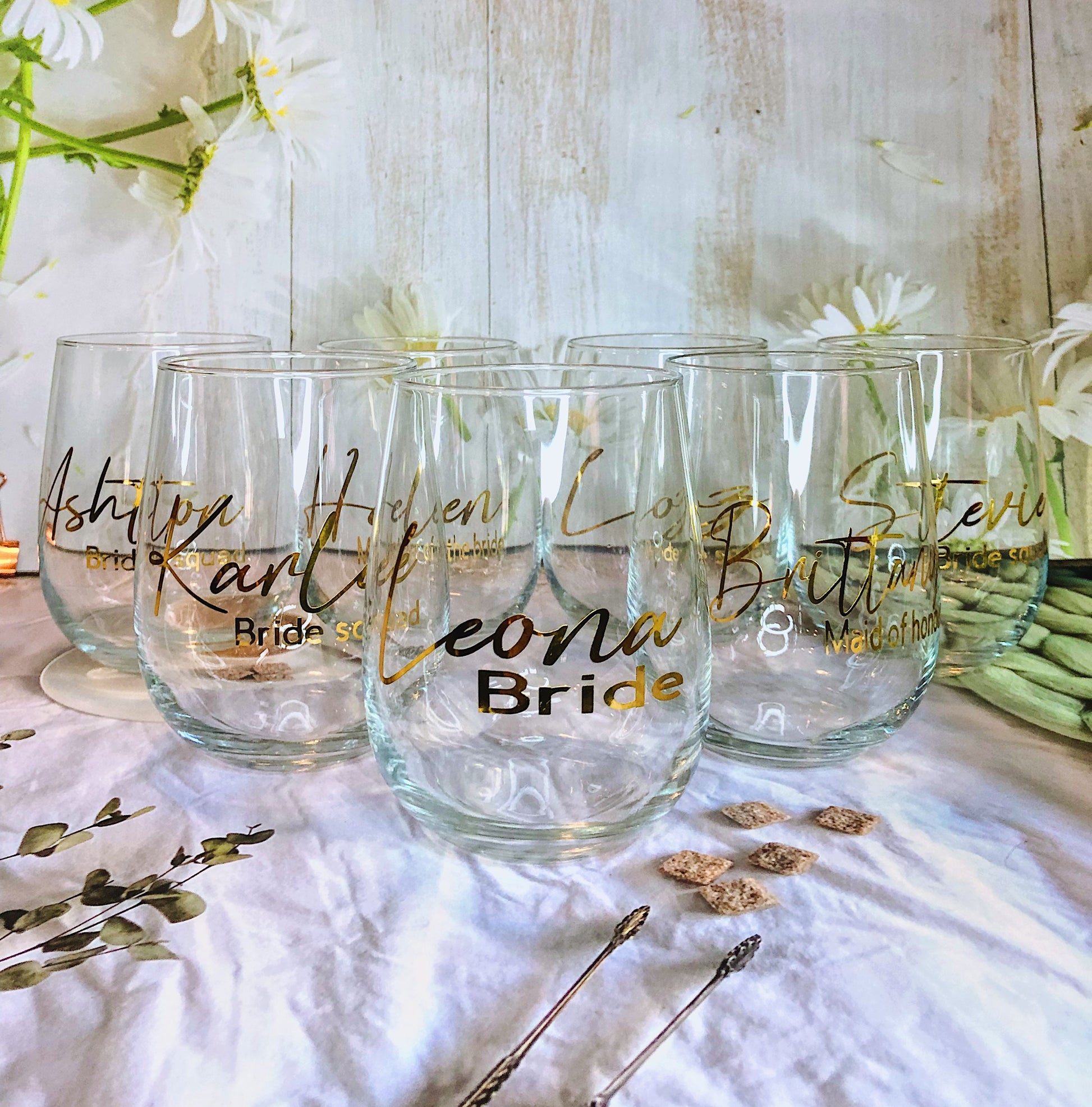 Personalized Champagne Flute (230ml) or Stemless Glasses (475ml): Toast to special moments with a personalized glass, adding a touch of elegance to your celebrations.