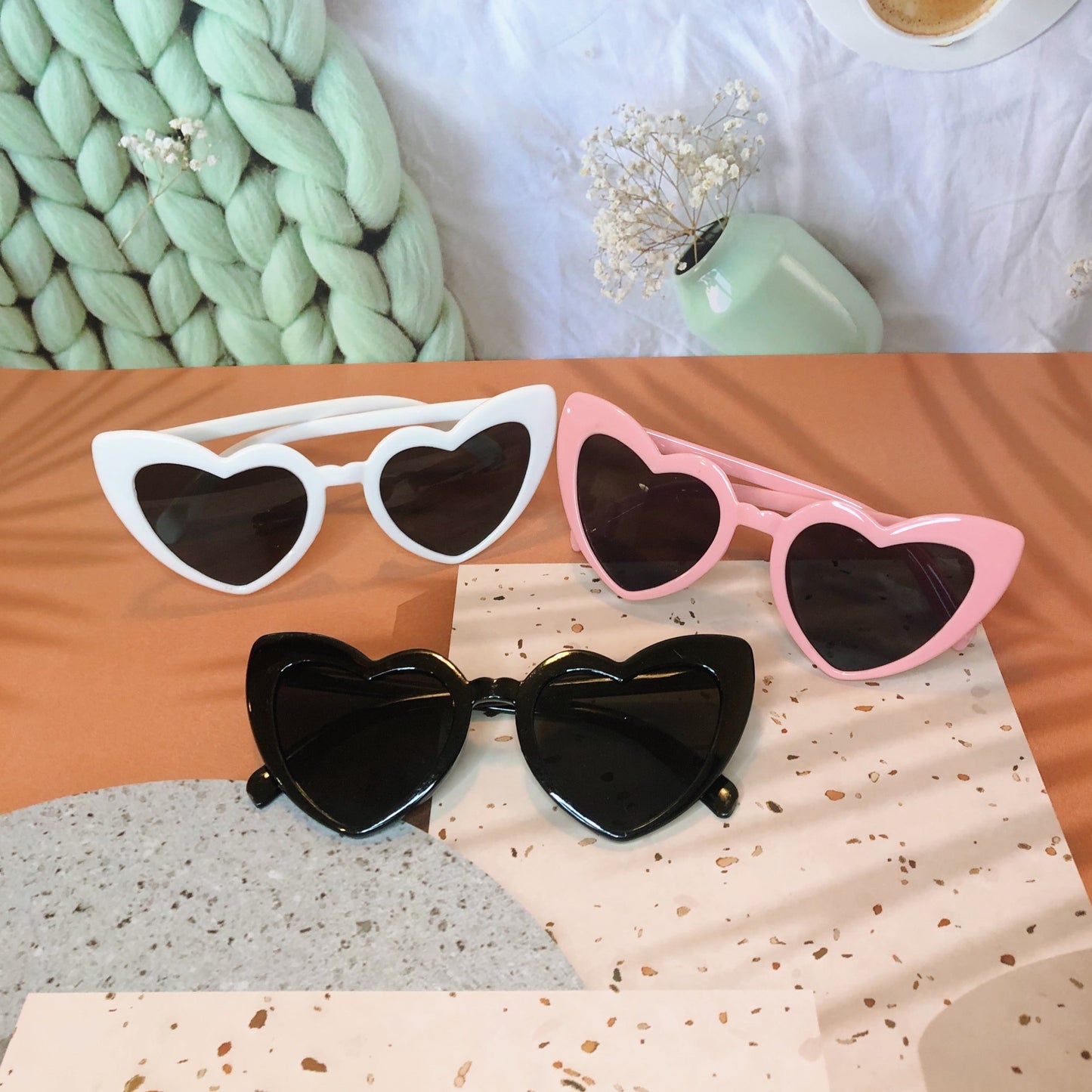 Heart Shape Bride Bridal Bridesmaid Sunglasses