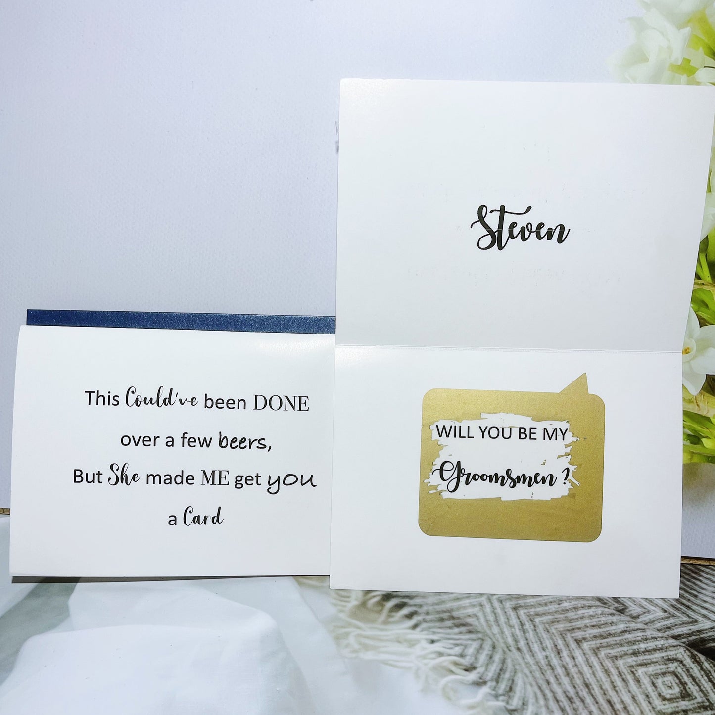 Groomsmen/ Best Man proposal card