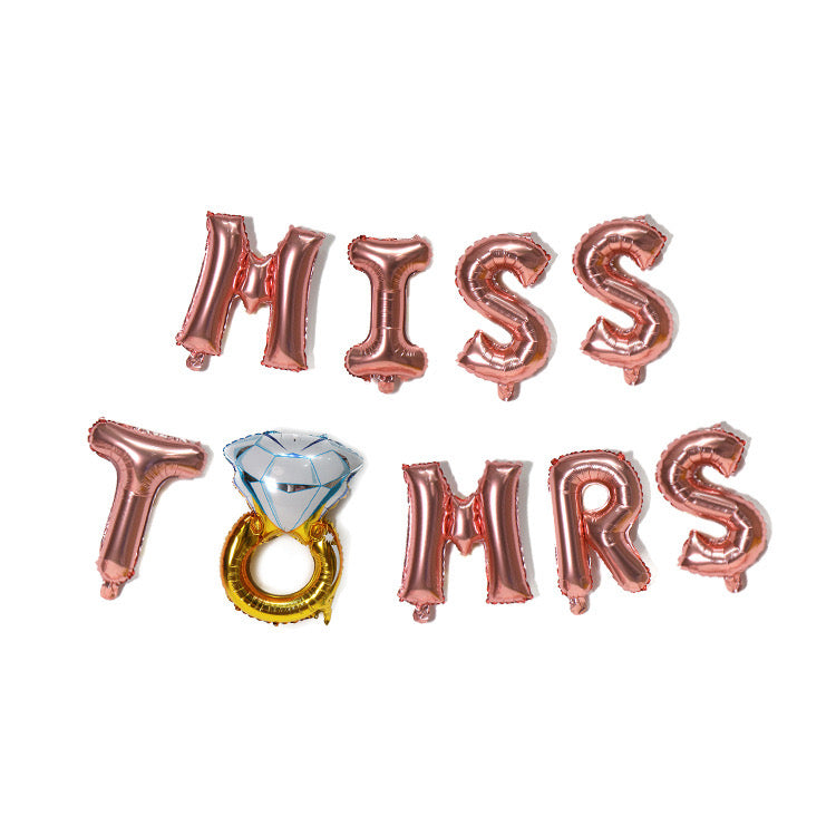 Miss to Mrs Balloon - Rose Gold