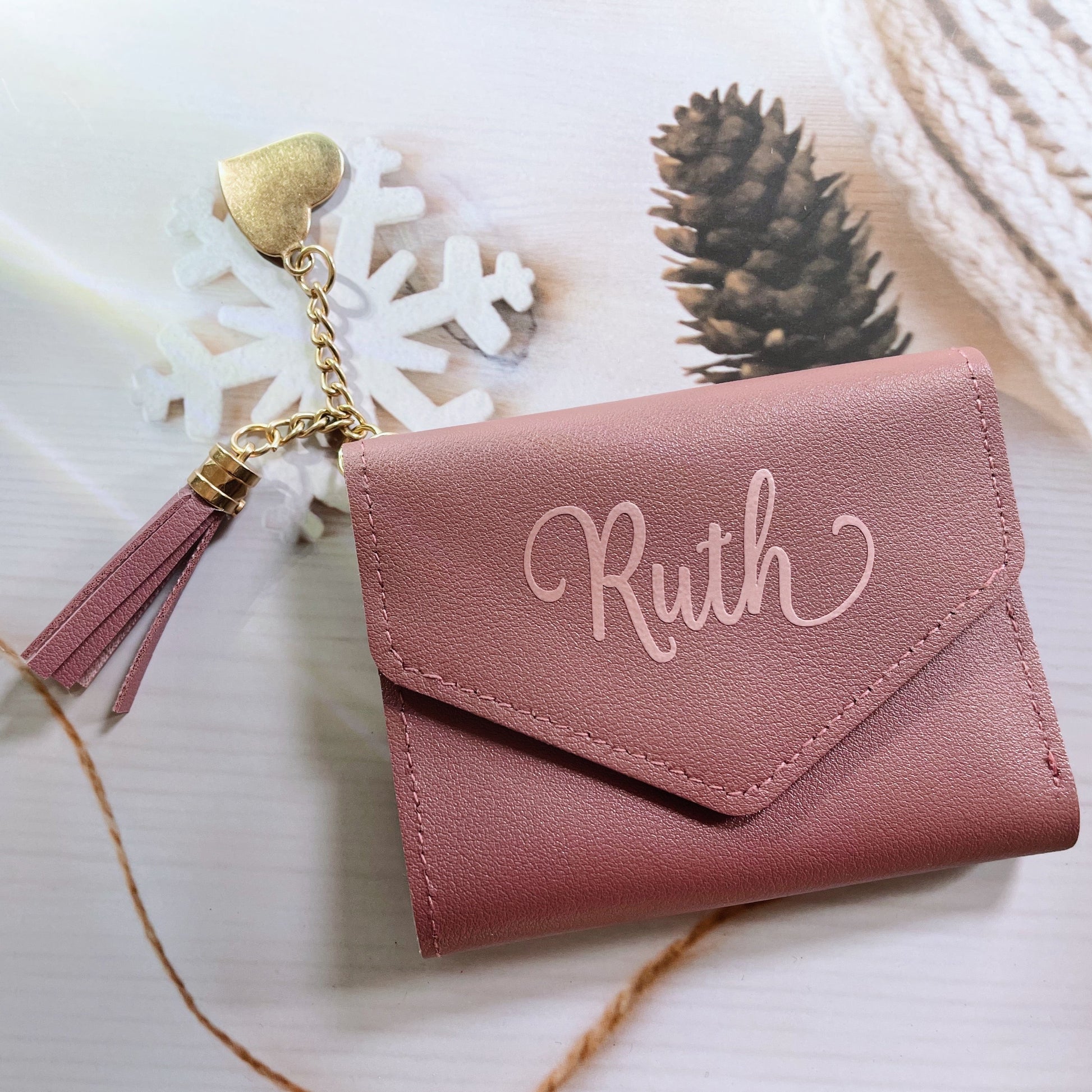 Explore our collection of personalized wallets, available in a range of colors, perfect for keeping your essentials organized in style or as a thoughtful gift for someone special.