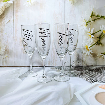 Personalised 170ml everyday champagne flute for any gift occasions. 