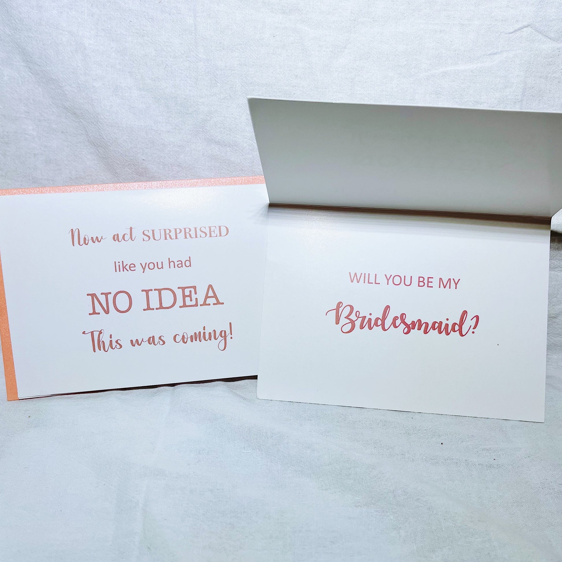 Celebrate your bridal party with our elegant Bridesmaid and Maid of Honour cards, perfect for heartfelt proposals and expressing gratitude on your special day.