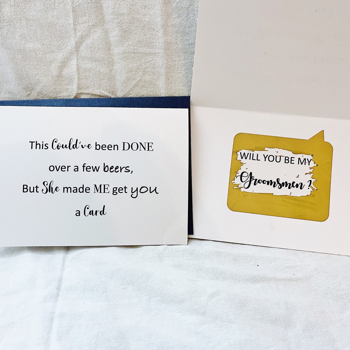 Groomsmen/ Best Man proposal card