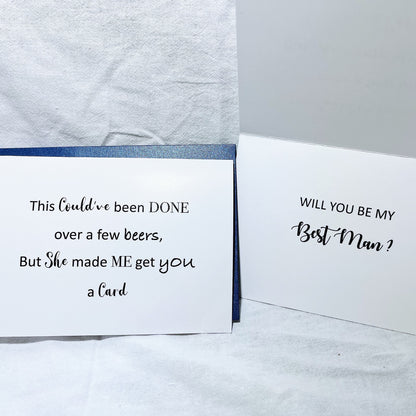 Groomsmen/ Best Man proposal card